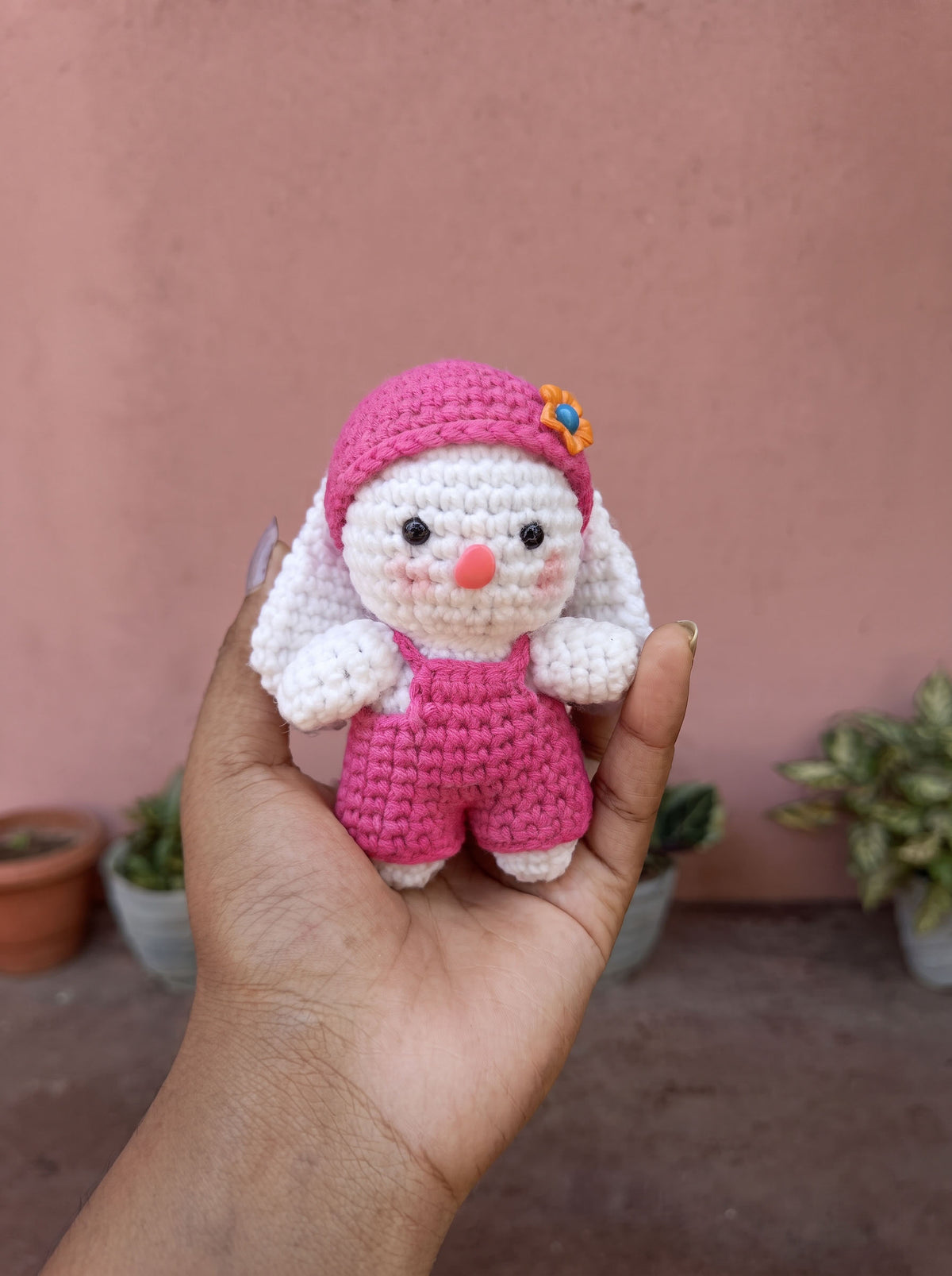 Handmade Crochet Bunny Girl Doll
