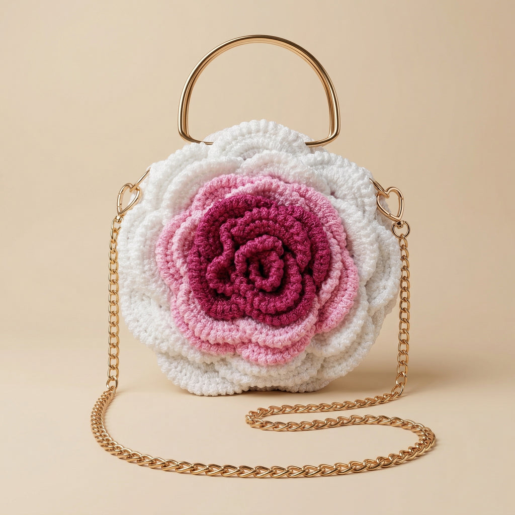 Rose Crochet Bag