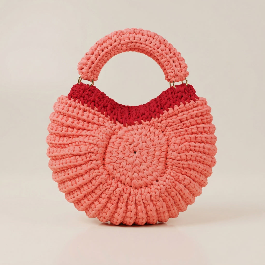 Rosetta Handcrafted Crochet Bag – Unique Round Design