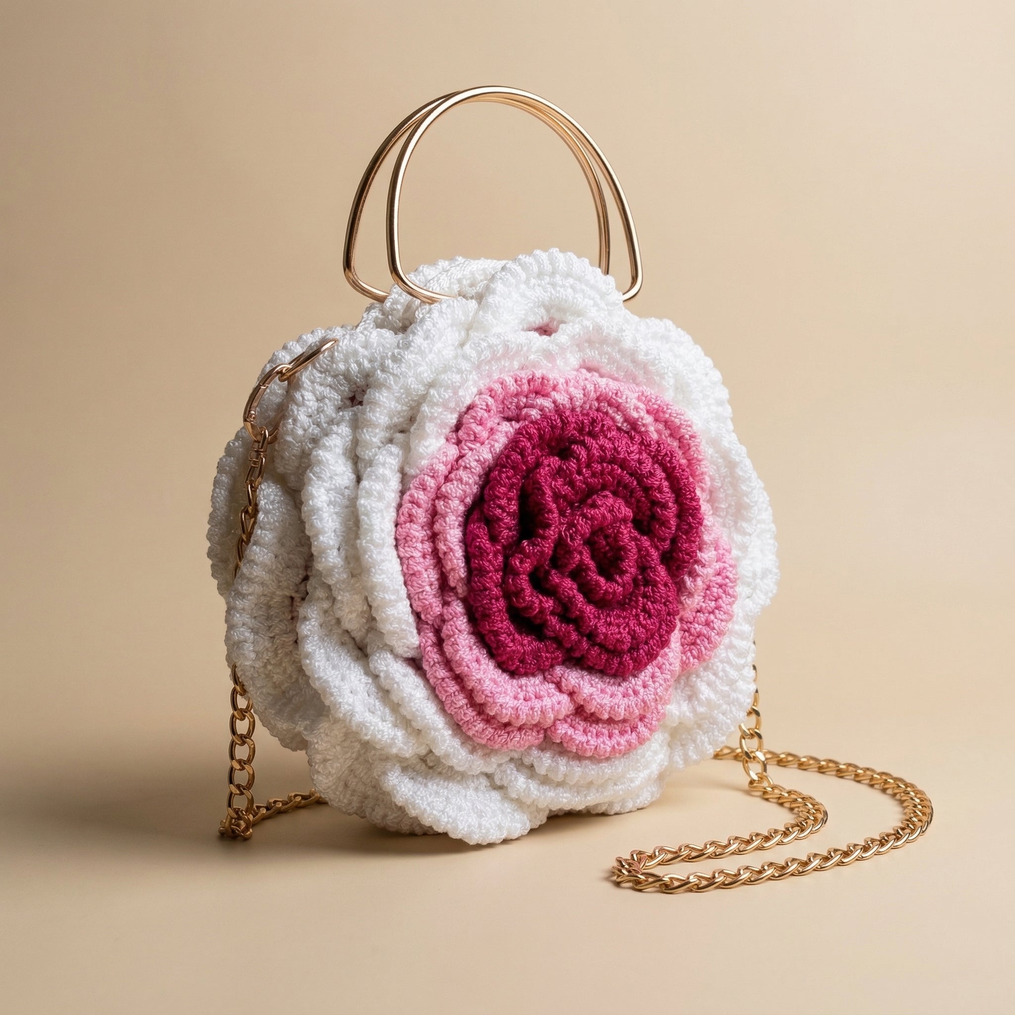 Rose Crochet Bag