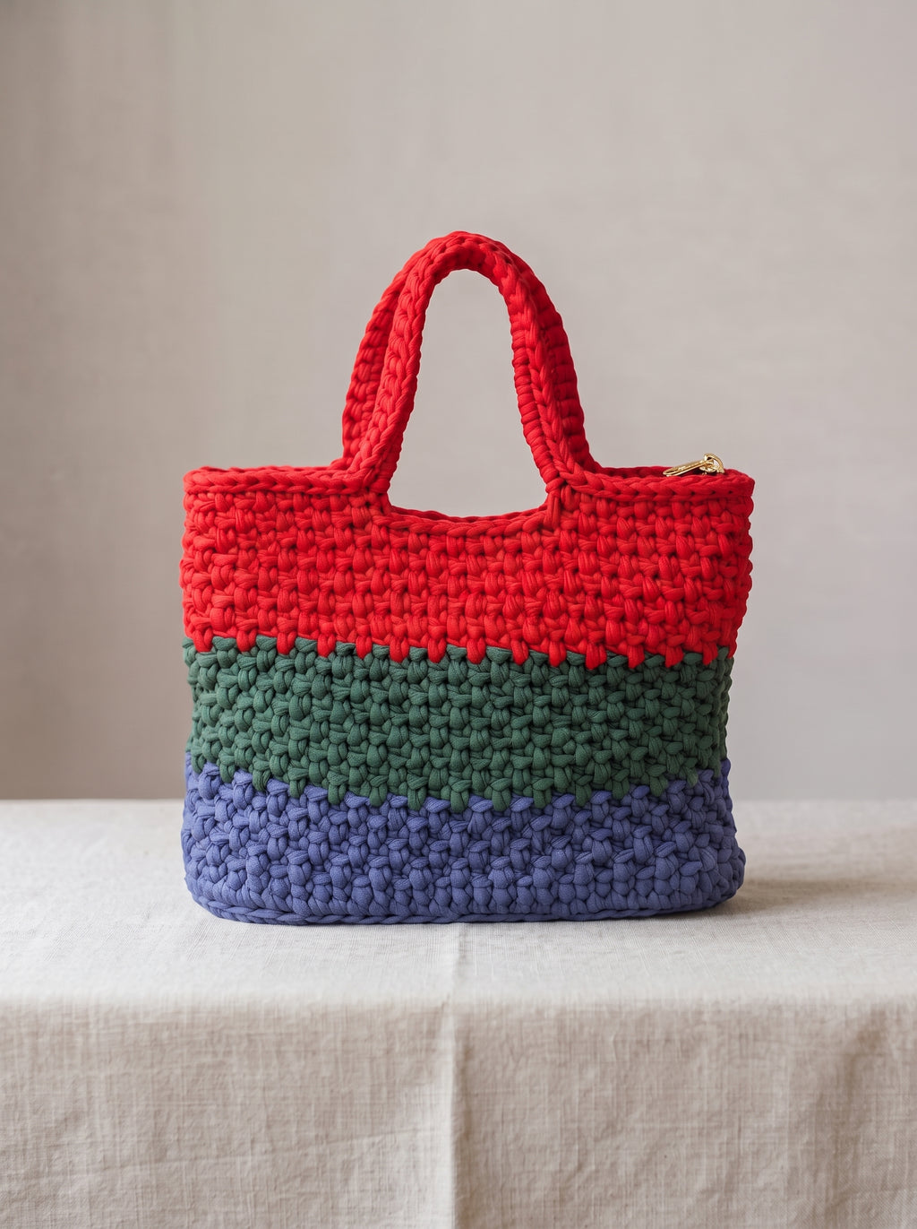 Berry Garden Crochet Tote Bag